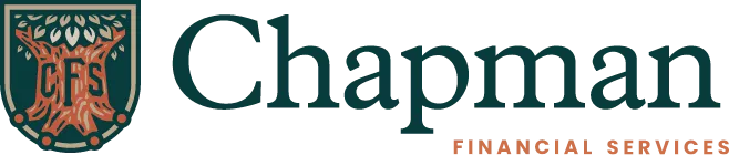 Logo of Chapman Financial Services featuring an ornate crest with text.